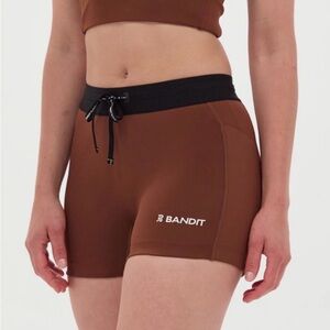 Bandit Running Stamina 3” compression shorts in coffee bean